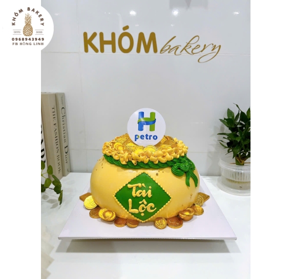 Bánh bông lan trứng muối khai trương công ty mẫu hot 