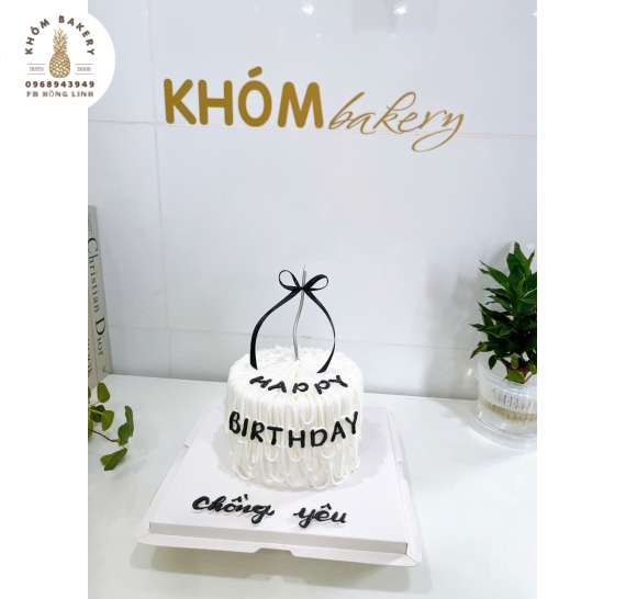 Mẫu bánh kem tặng chồng yêu ngày sinh  nhật