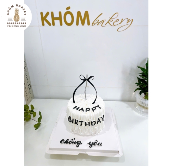 Mẫu bánh kem tặng chồng yêu ngày sinh  nhật