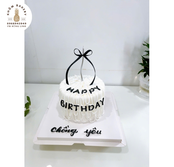 Mẫu bánh kem tặng chồng yêu ngày sinh  nhật