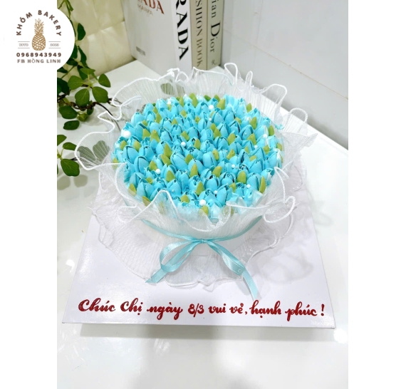 Bánh kem hoa tulip hot 