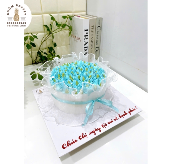 Bánh kem hoa tulip hot 