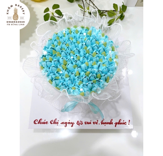 Bánh kem hoa tulip hot 