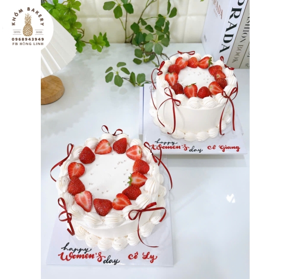 Bánh kem trái cây tặng 8/3 cho cô giáo 