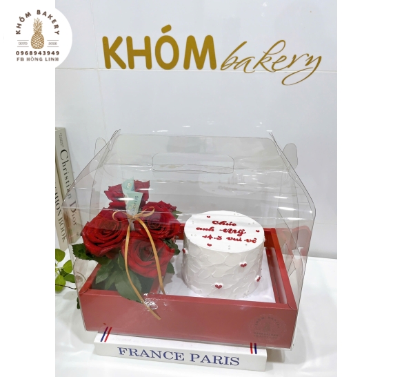 Sét bánh và hoa tone người yêu hot 2026