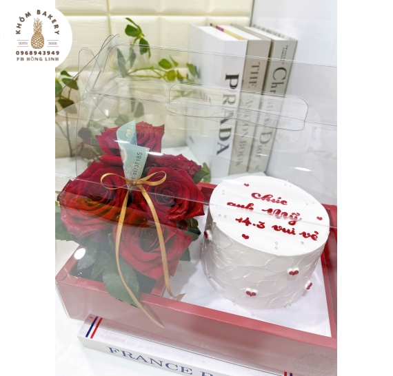 Sét bánh và hoa tone người yêu hot 2026