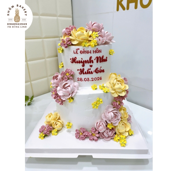 Mẫu bánh kem cưới cao cấp hot 2026 tại Long An