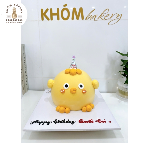 Bánh kem tạo hình con gà cho bé trai hot