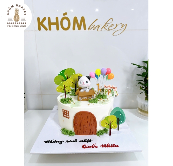 Bánh kem bắp dành tặng cho bé trai 