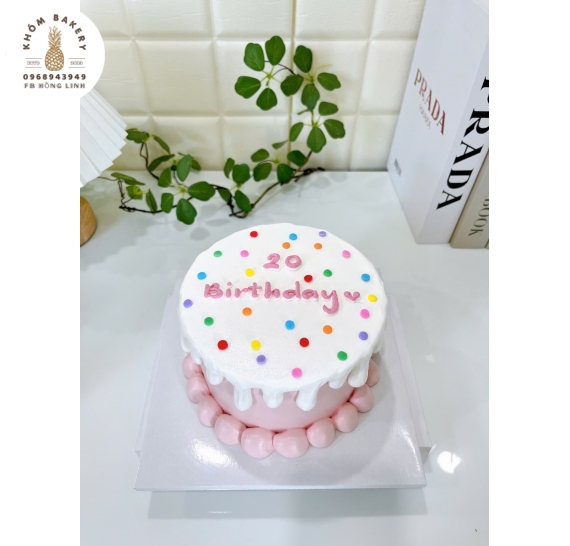 Bánh Kem style hàn quốc tone hồng đáng yêu 