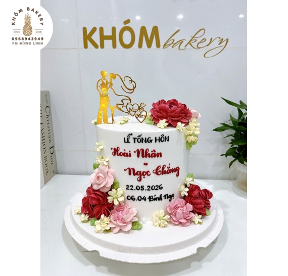 Mẫu bánh kem cưới cao cấp 2026 