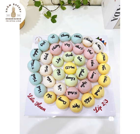 Sét bánh su dai mừng liên hoa cuối năm 